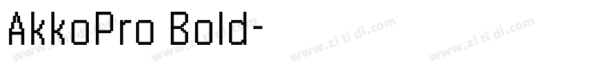 AkkoPro Bold字体转换